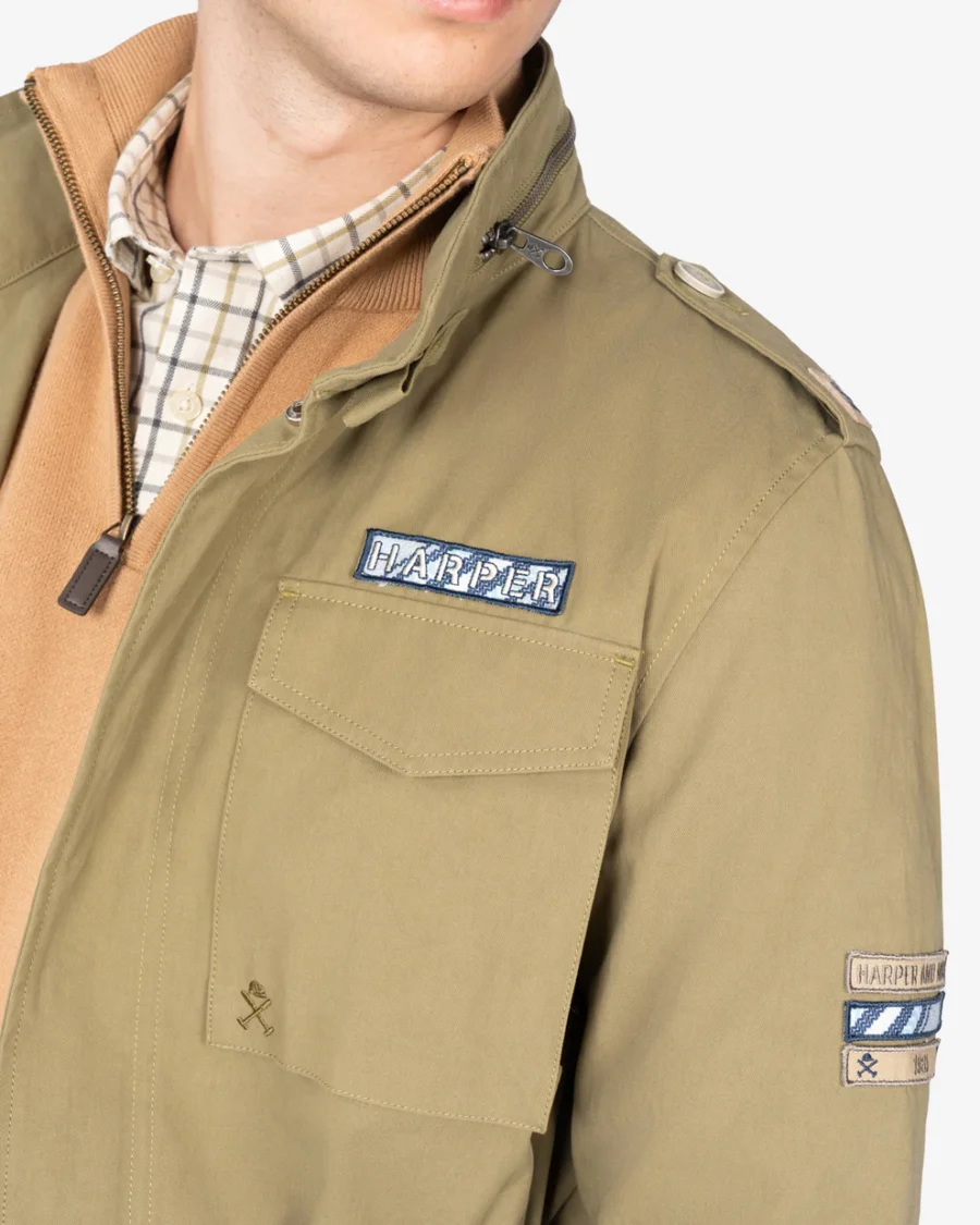 CHAQUETA MILITAR MOSS GREEN - Imagen 4