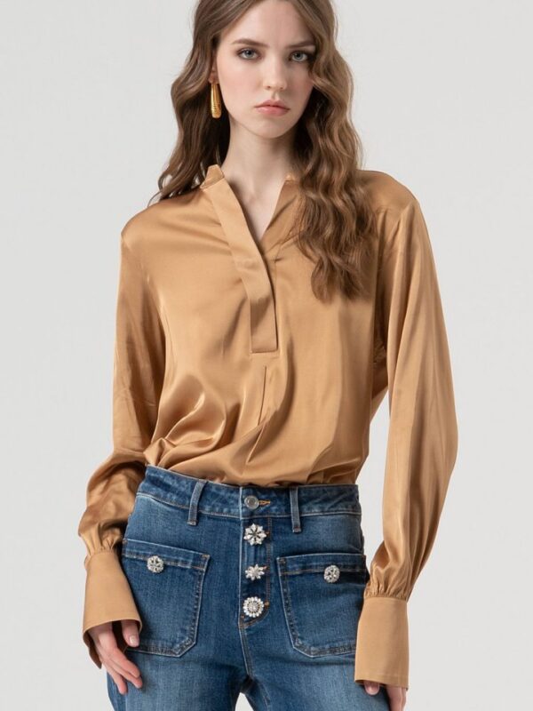 BLUSA CUELLO COREANO