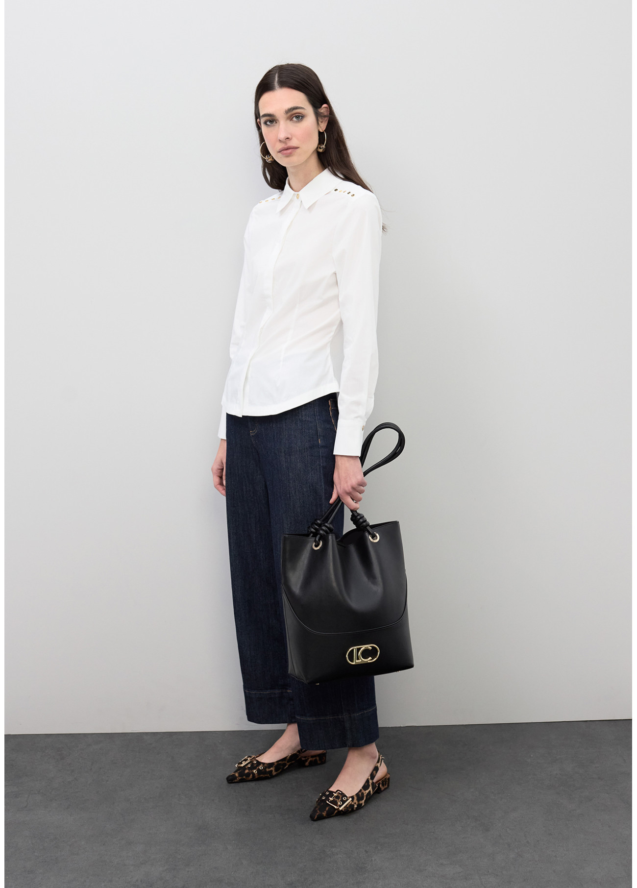 Camisa popelín tachas - Imagen 3