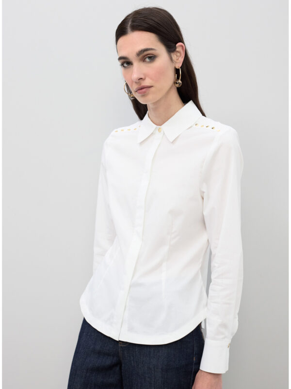 Camisa popelín tachas