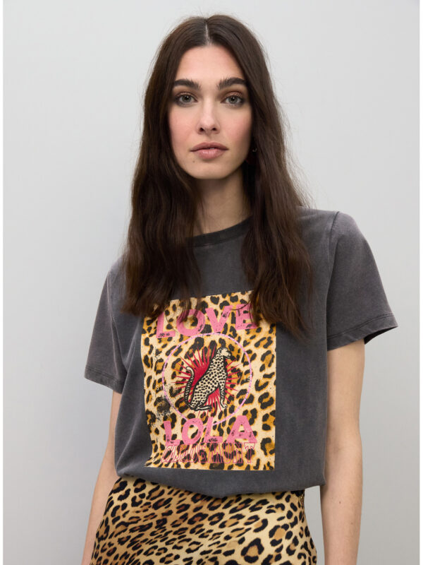 Camiseta LOVE LOLA leopardo