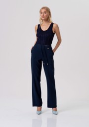 REGULAR COULISSE PANTS DARKBLUE SS26