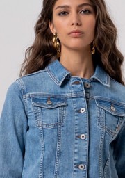 DENIM TRUCKER JACKET BLEACHED  SS26