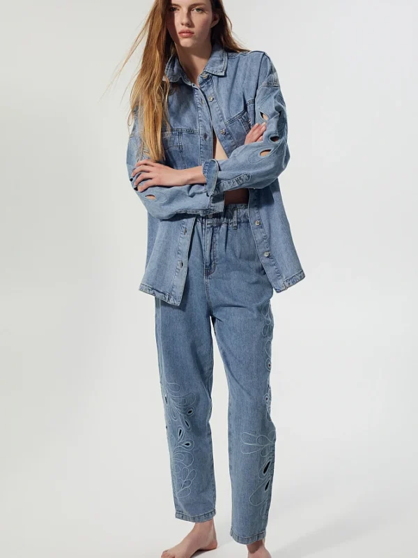 Vaqueros bordados  Alice