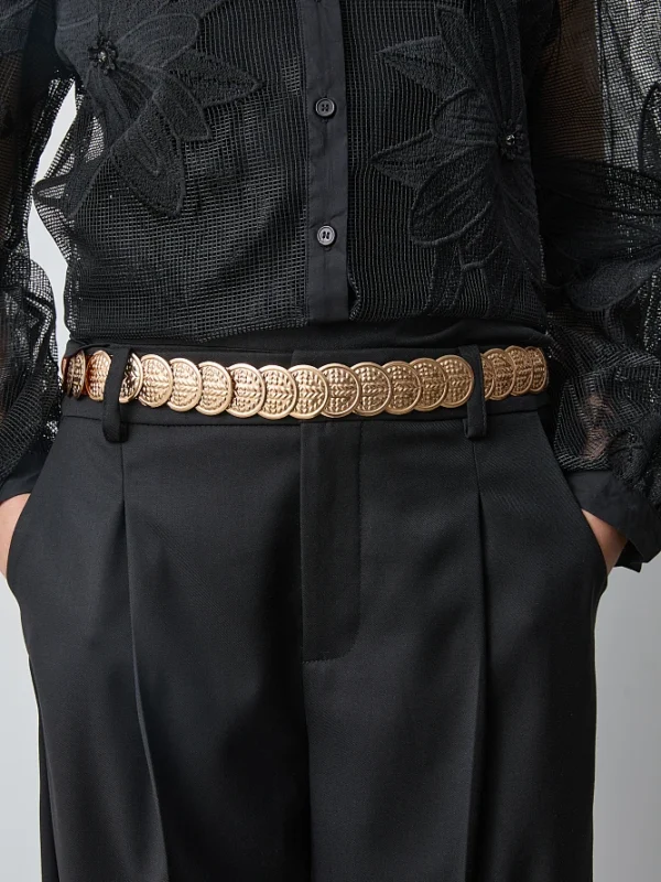 Cinturón elástico con joyas