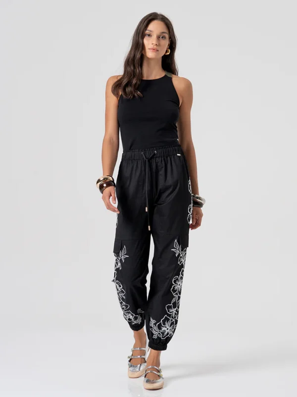 Pantalones CARGO de ajuste regular hechos en algodón de POPELIN