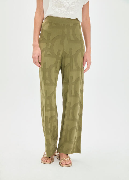 Pantalon tricot jaquard LC KAKI