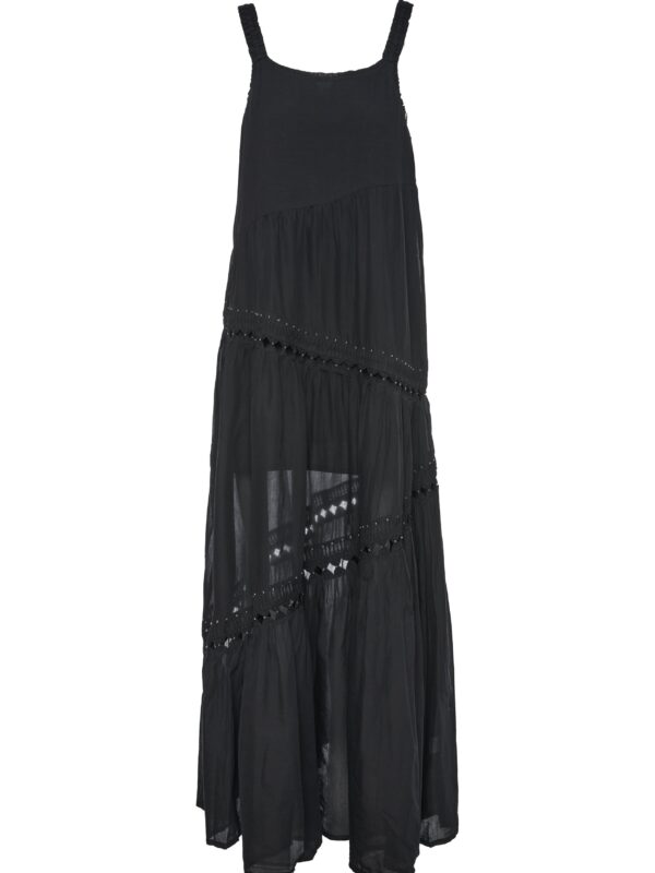 VESTIDO LARGO CON TROQUELADO