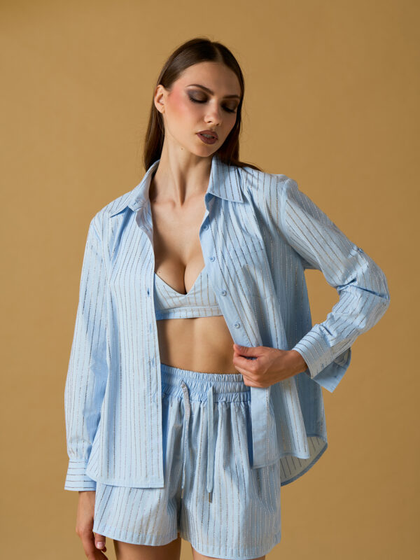 Camisa de rayas de diamante