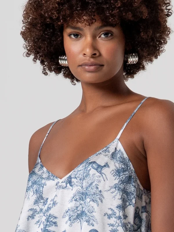 Camiseta de tirantes asedada