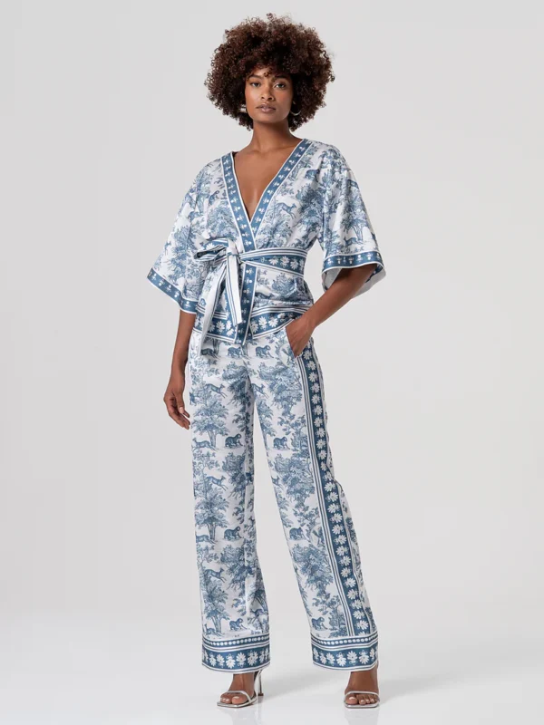 PANTALON PALAZZO ESTAMPADO ASEDADO