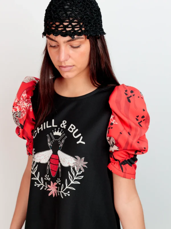 Vestido Manga Moka Laurel