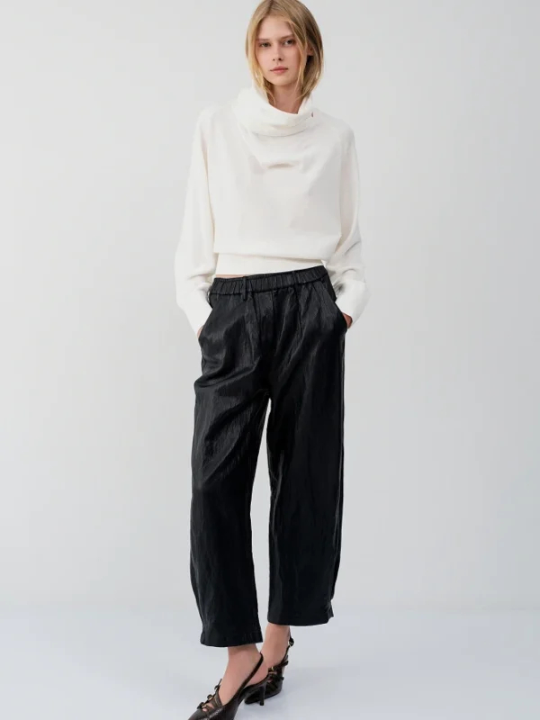 Pantalón de cuero Joy barrel