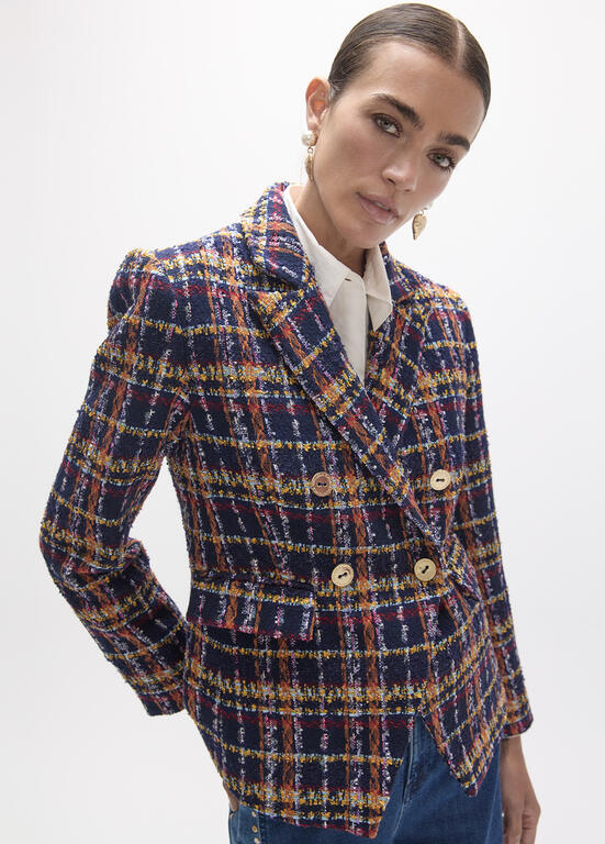 Americana tweed AZUL-MULTICOLOR