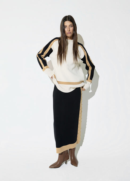 Jersey tricolor NEGRO-MARRON